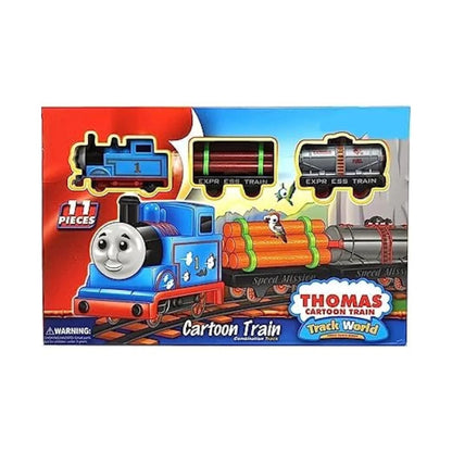 Thomas Train Battery Operated Light Sound Smoke Choo Choo & Thomas Classical Train Track Set for Kids