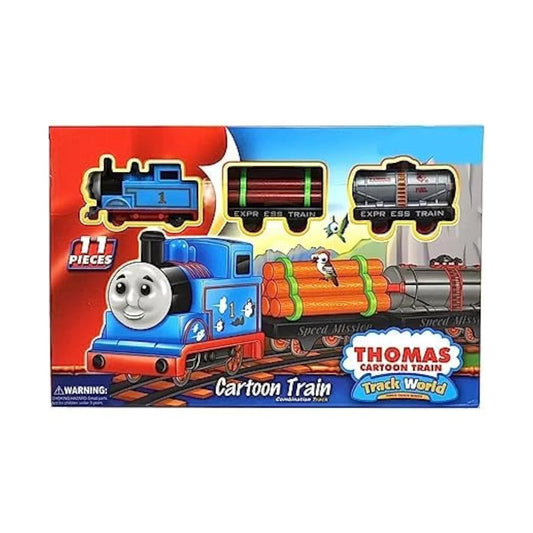 Thomas Train Battery Operated Light Sound Smoke Choo Choo & Thomas Classical Train Track Set for Kids