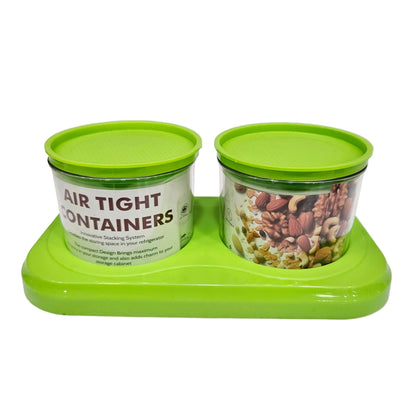 AR Subscribe 2pcs set  Dry Fruit Box with Airtight lids perfect for Return gifting