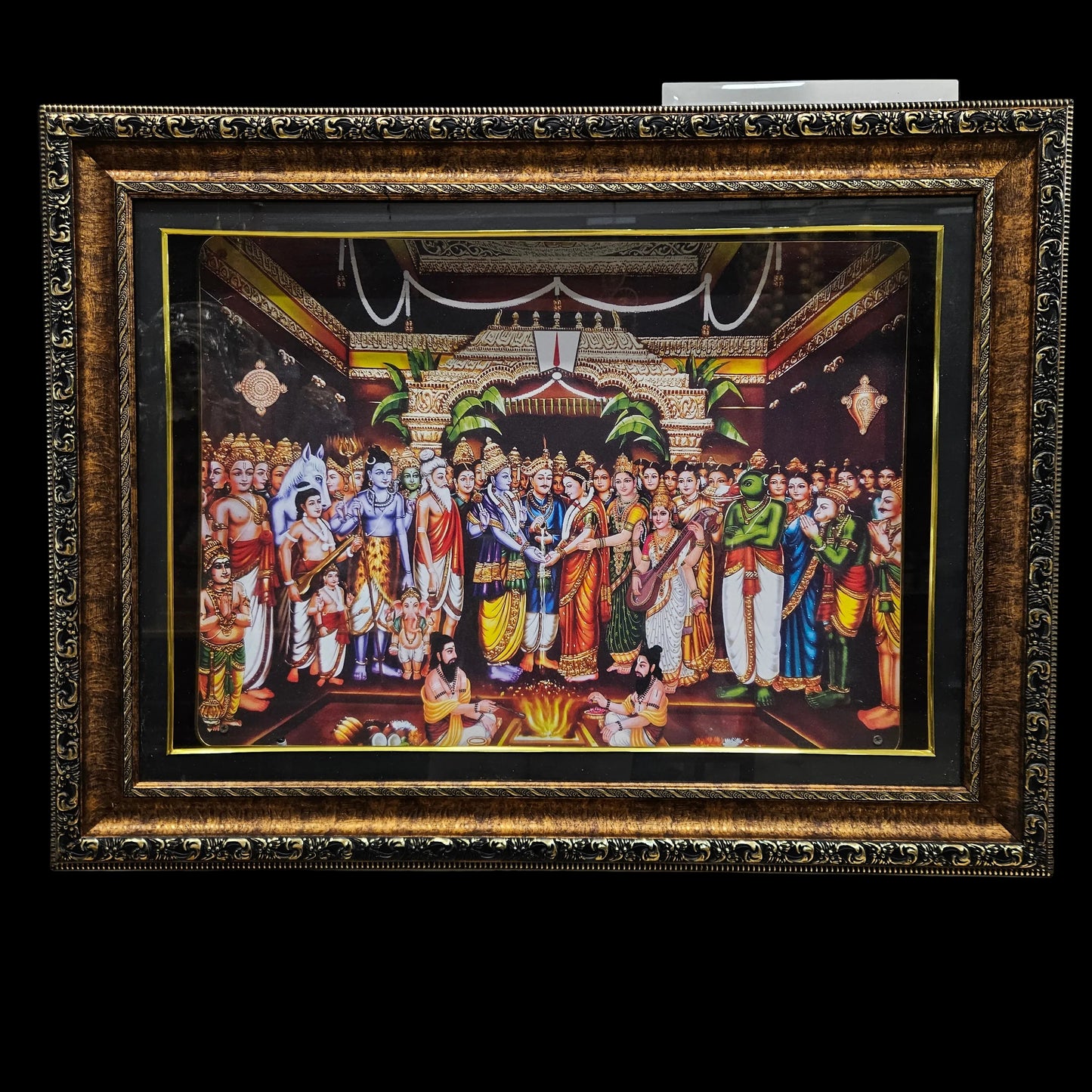 Srinivasa Kalyanam Photo Frame with multi colour lighting & slokam for Marriage gifting Return gifts