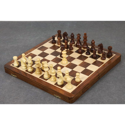 Large size Wooden Inlaid Magnetic Chess Set Board