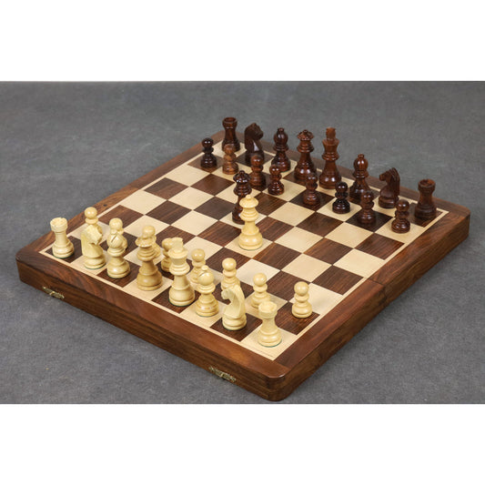 Large size Wooden Inlaid Magnetic Chess Set Board