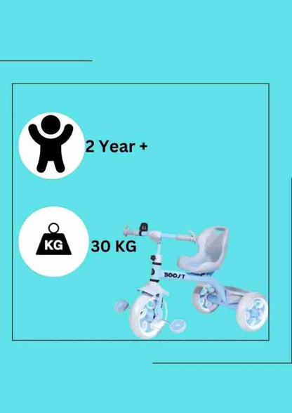Dash Star Boost Tricycle with Storage Basket and Wide Seat Tricycle