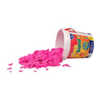 Ratna's Slime Sand Pink 500 GMS with Moulds for Kids Kinetic Sand Kit Soft Smooth Clay Dough Toy