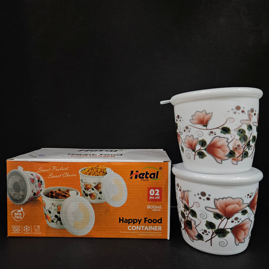Hetal happy food Storage container the edges are smooth and it gives healthy appearance