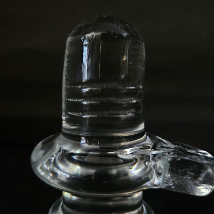 Divya Ratan Natural and Original Crystal Sphatik Shiv Ling for Home Decor/Office/Car Dashboard