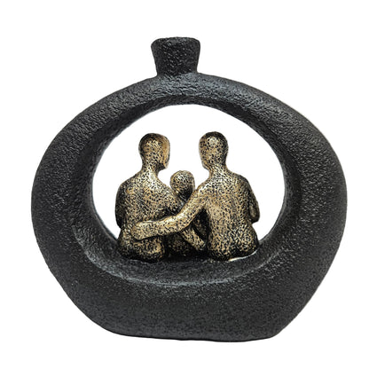 Modern abstract family sculpture designed as a decorative vase Showpiece Figurine