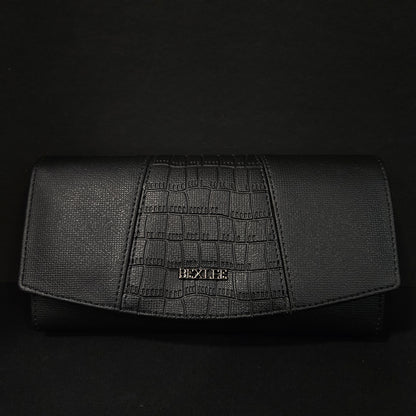 Leather Thin Slim Wallets for Women with magnetic Button