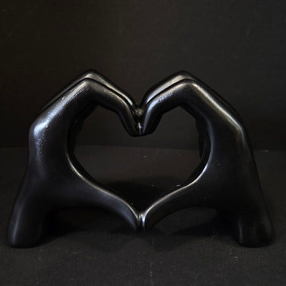Heart Hands Sculpture Home Decor Valentine's Day for Cabinet Wedding Bedroom Figurines