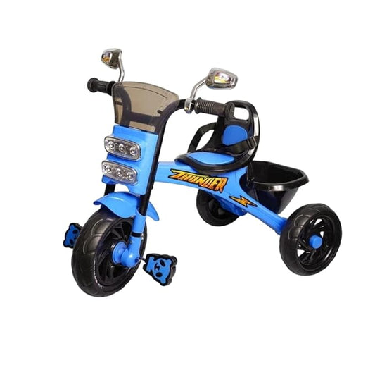 Dash star thunder tricycle with Lights& backrest for safety,storage Basket & cushion seat for comfortable experience tricycle for kids