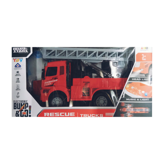 IToys Road Stars Electronic Bump & Go Rescue Truck
