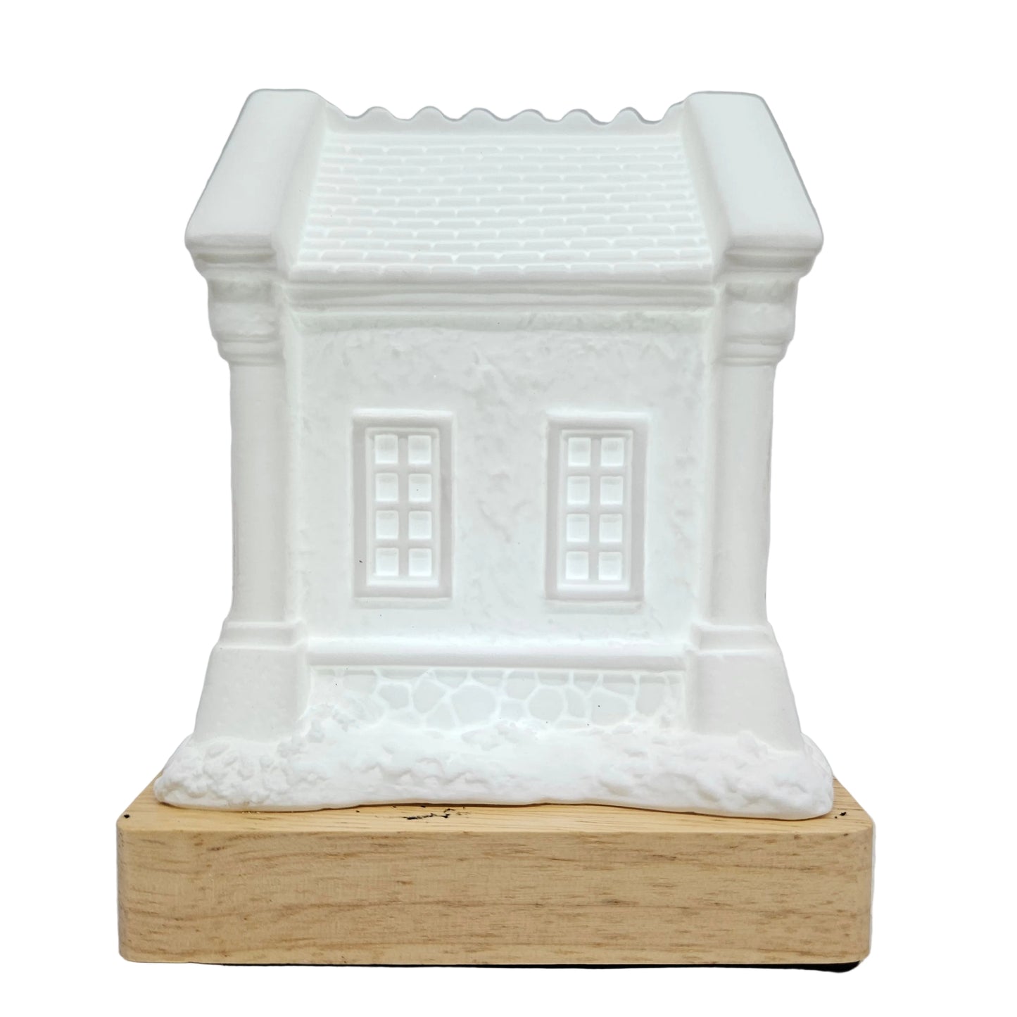 Touch sensor snow house with multi colour Lights Rechargeable Showpiece Figurine