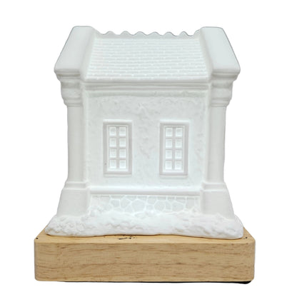 Touch sensor snow house with multi colour Lights Rechargeable Showpiece Figurine