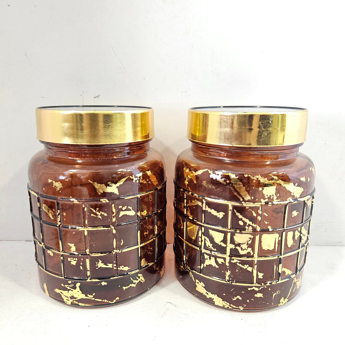 Shelly glassware Alfa 2 piece glass storage jars for multi purpose usage