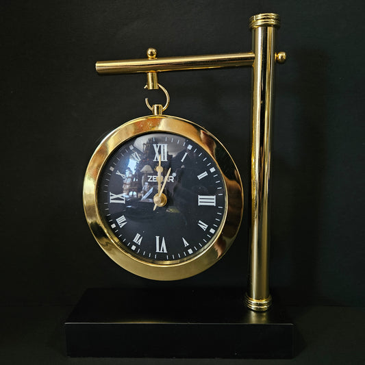 Handmade Antique Table Clock Desk Clock Watches with Square Base Nautical Style Home & Office Decor Wedding Gift