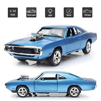 1970 Dodge Charger Diecast Car Metal Model – Fast & Furious 7 Edition - Scale 1:32