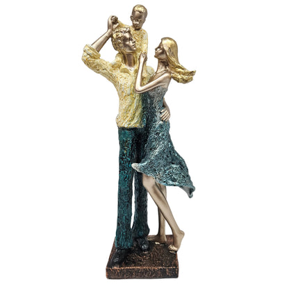 Ornaments Sculptures Decor Resin Three Happy Family Statues Figurines Arts Crafts Home Decoration Accessories Ornaments for Wedding