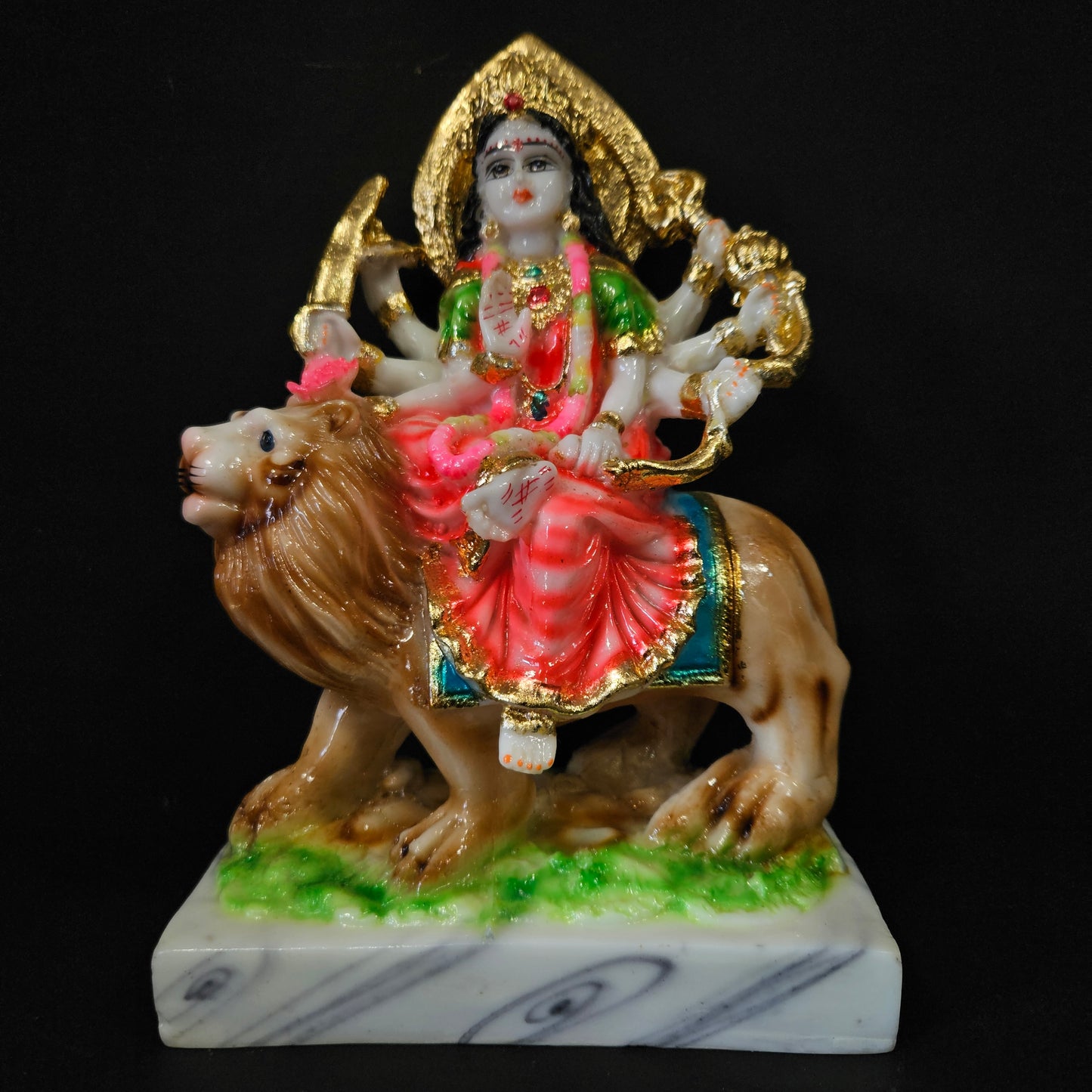 God & godess Statues Sitting on Singhasan Handcrafted Idols Handpainted lord's idols Home First Special Housewarming Gifts Sculpture