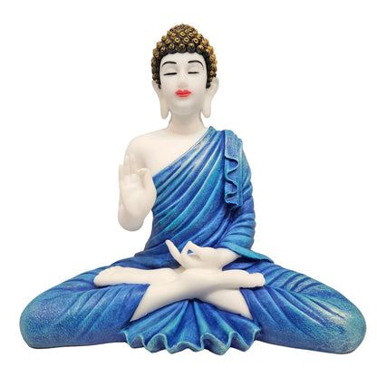 polyresin Meditating Lord Buddha Statue designed as a decorative home showpiece