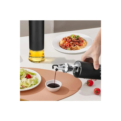 Cruet set 1 piece oil&vinegar Dispenser 350ml glass&Stainless Steel bottle