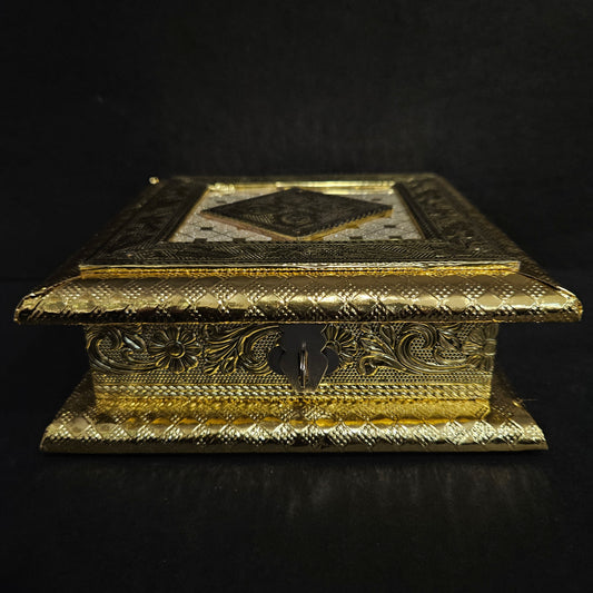 Wooden handcrafted attractive Design Dryfruit box,Diwali gift box,Indian traditional ethnic gift box or wedding favor box