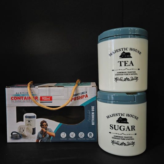 Airtight tea&Sugar container of 900ml capacity storage containers perfect for Return gifting purpose