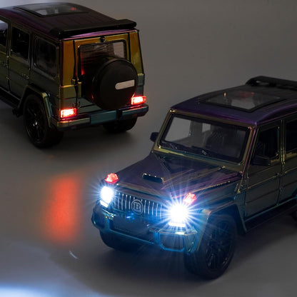Benz G63 Pull Back Alloy Car Model Toy Car with Sound and Light Effects High Performance Model Toy Vehicle Gift for Boys and Girls Aged 3+ Years