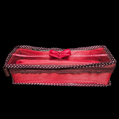 Bracelet & Bangles Organizer Dot Print Transparent Chudi Organizer|Storage Box for Watches|Necklace|