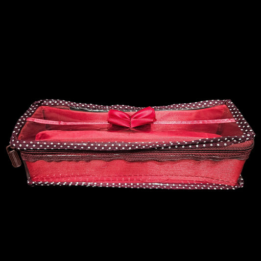 Bracelet & Bangles Organizer Dot Print Transparent Chudi Organizer|Storage Box for Watches|Necklace|