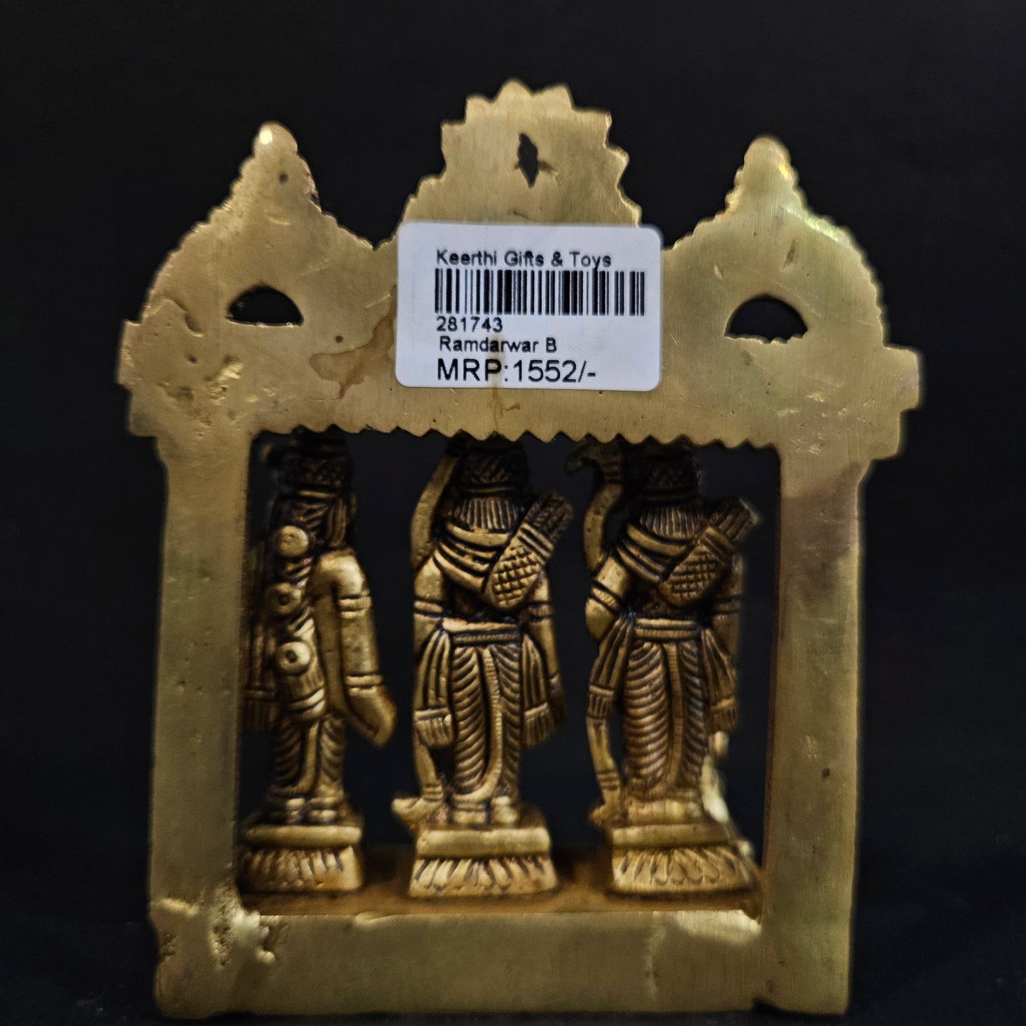 Ram Darbar Idol in Solid Brass Large Size Lord Rama Murti Antique Brass Metal for Mandir Puja Room Murti  Murthi Temple Puja Home Decor Made Ayodhya