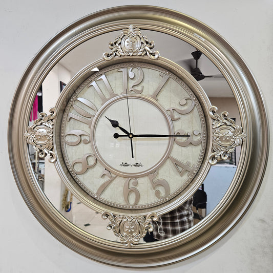 Ancient Roman Clock Out Silent Clock Round Large Decorative Wall Clock for Living Room Bedroom