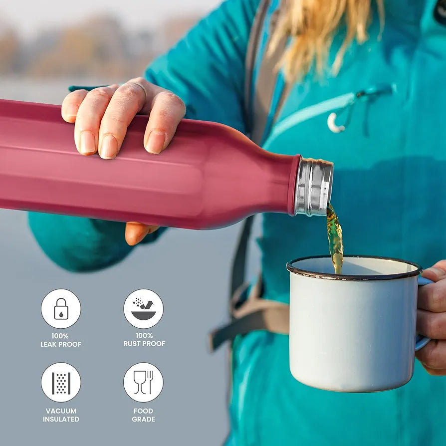 Milton Bliss 1100 Thermosteel WaterbBottle Hot or Cold Easy Grip Leak Proof School, Office ,Gym ,Hiking ,Treking ,Travel Bottle(1.06L)