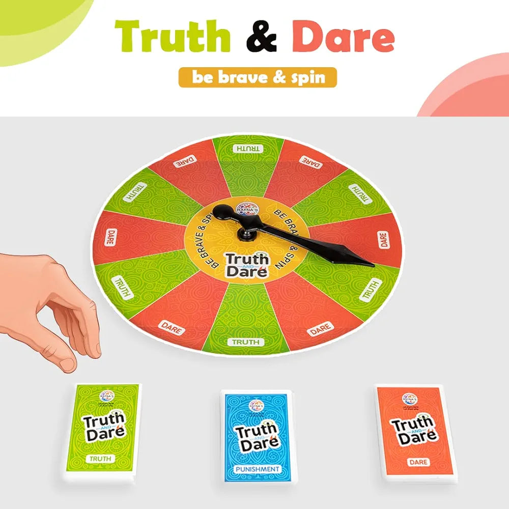 Ratna's Truth & Dare Party Board Game Picnic Family Games for Kids & Adults