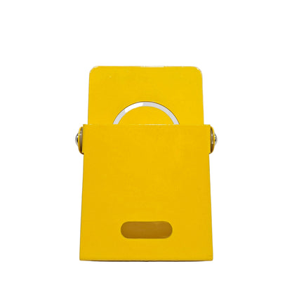 Metal adjustable desktop mobile phone holder stand featuring a laser-cut smiley face design