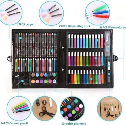 Crafty kids 150pcs art kit set for kids above 6 years old