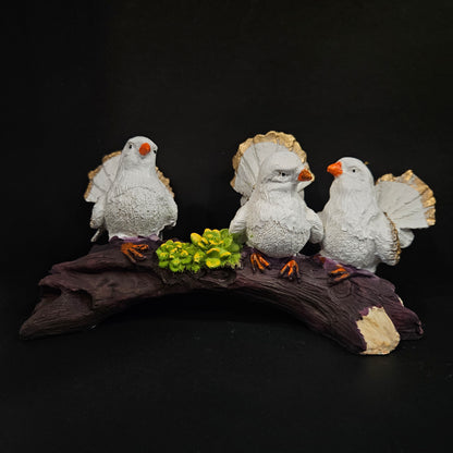Attractive pigeons on stems with elegant look Showpiece Figurines for home Decor