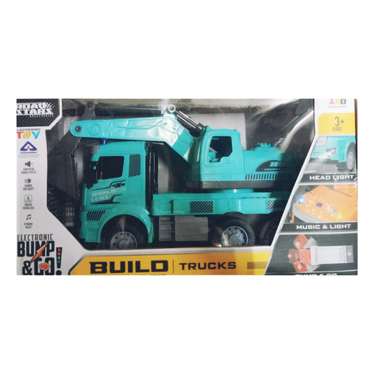 IToys Road Stars Electronic Bump & Go Build Truck