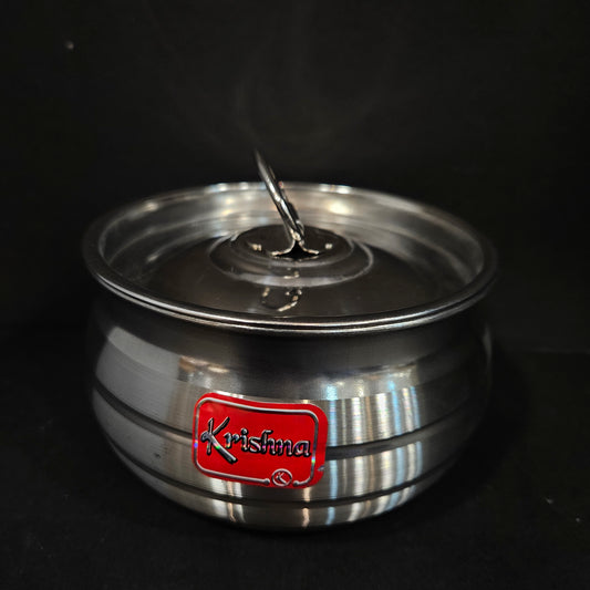 Stainless Steel Round storage box lid perfect for Return gifting purpose