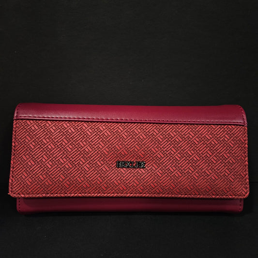 Leather Thin Slim Wallets for Women with magnetic Button