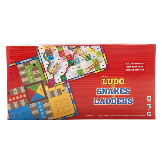 Small Ludo,Snakes and Ladders Travel Board Game with Coins board game