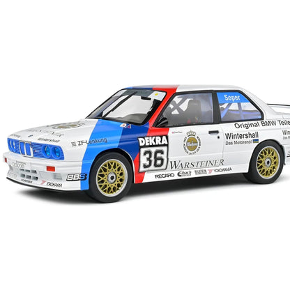 BMW E30 M3#36 DTM 1989 (White) High Quality Diecast Model Car Legendary Touring Car Racing Vehicle for Collectors & Motorsport Fans
