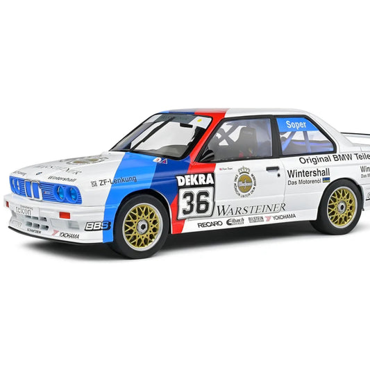BMW E30 M3#36 DTM 1989 (White) High Quality Diecast Model Car Legendary Touring Car Racing Vehicle for Collectors & Motorsport Fans