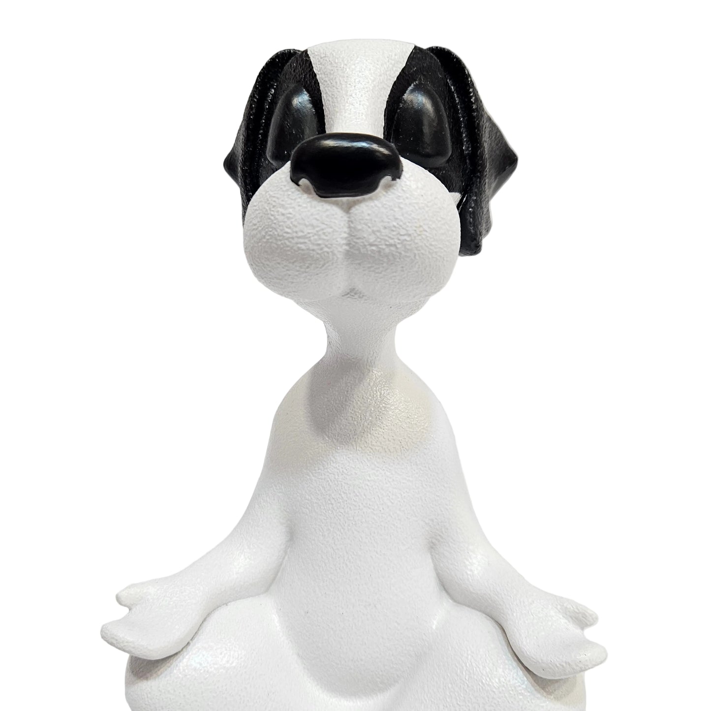 Meditating Buddha Dog Statue,Resin Yoga Dog Figurine, Cute Funny Zen Animal Tabletop Decor for Home and Garden, Tranquility and Peacefulness for Your Fairy Garden