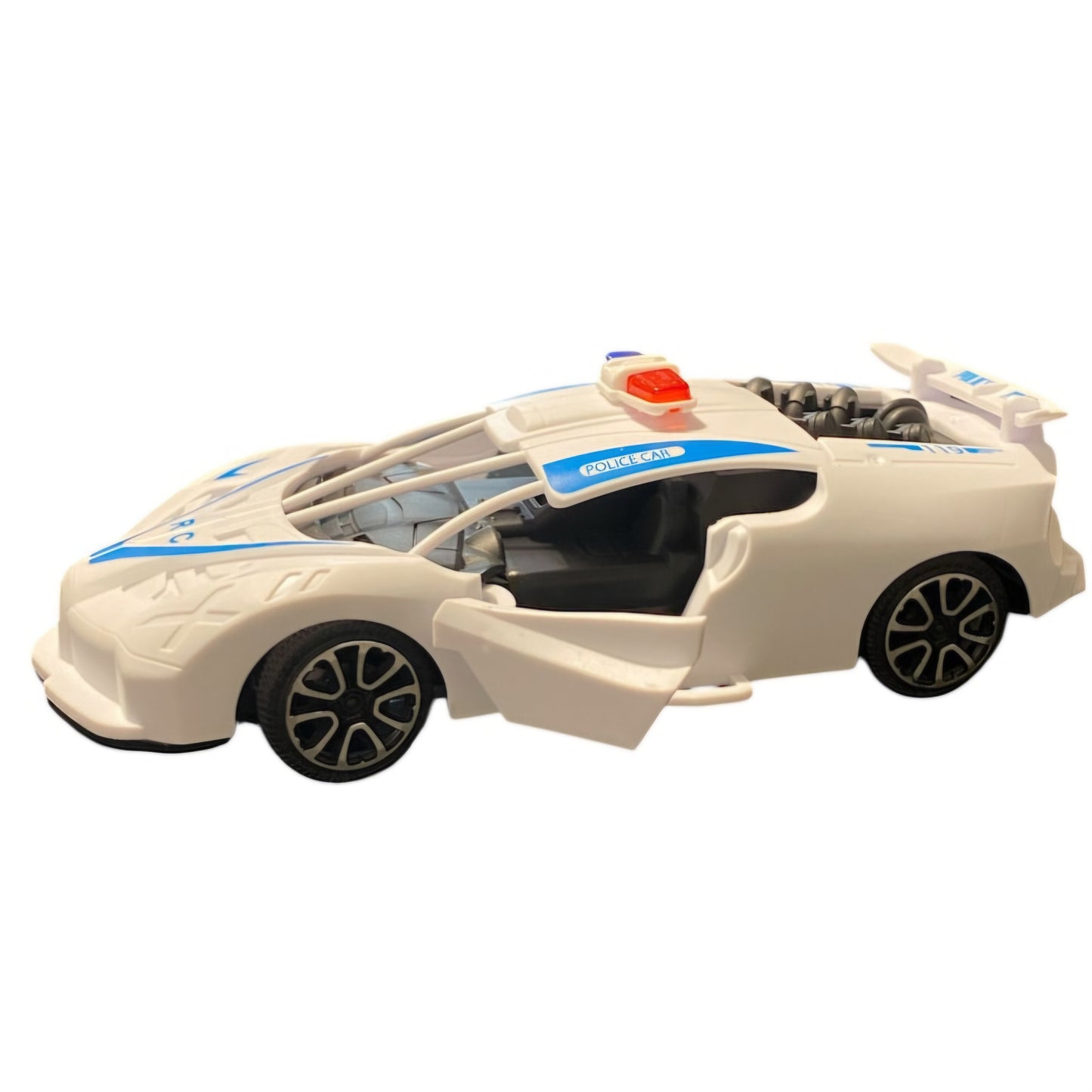 Remote Control Police Car Toy for Kids | 1:18 Scale RC City Police Car with Triple Opening Doors | Forward/Reverse & Left/Right Control | Toy Car for Boys & Girls Age 3+