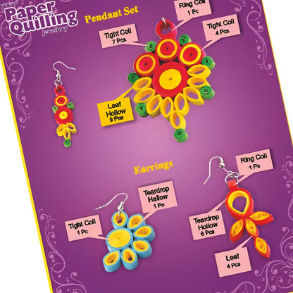 Paper Quilling Jewellery Jr Art and Craft for Kids & Girls 5 Years and Above