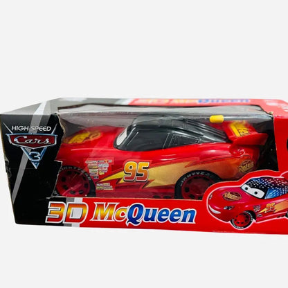 Remote Control Car Toy for Kids Boys – 3D Lightning McQueen RC Car with Rechargeable Lithium Battery | Red | Ages 3+
