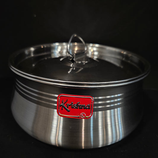Stainless Steel Round storage box design with lid perfect for Return gifting purpose