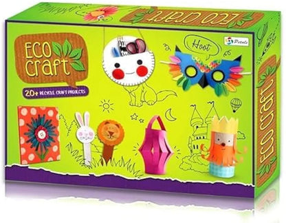 Eco Craft Kit - 20 Plus Recyclable Craft Products for Kids 5+ Age.