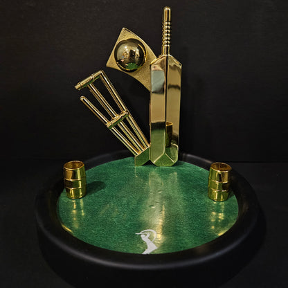 Cricket Showpiece with colour notes papers Pen Stand for Office Table