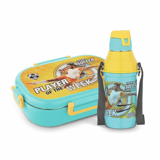 Asian Unicorn Themed Combo pack joy meal Combo hot meal Locker junior 500ml & Aqua joy Steel Water Bottle